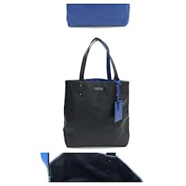 Burberry-Burberry Black Label Reversible Tote Bag-Black,Blue