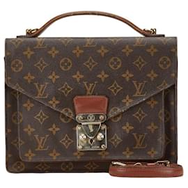 Louis Vuitton-Louis Vuitton Monogram Monceau Handbag-Brown,Monogram