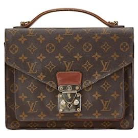 Louis Vuitton-Louis Vuitton Monogram Monceau Handbag-Brown,Monogram