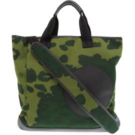 Alfred Dunhill Borsa tote in tela/pelle Dunhill Radial Nero Verde