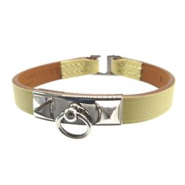 Hermès Pulseira de charme Rival Hermes em couro Swift Outro