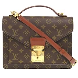Louis Vuitton-Louis Vuitton Monceau Monogram Handbag-Brown,Monogram