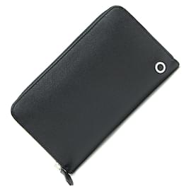 Bulgari-Bvlgari Round Long Wallet for Men-Black,Blue