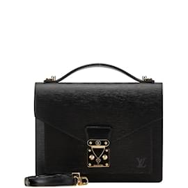 Louis Vuitton-Louis Vuitton Epi Monceau Handbag-Black
