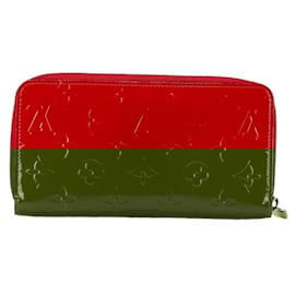Louis Vuitton-Louis Vuitton Monogram Vernis Zippy Wallet-Red