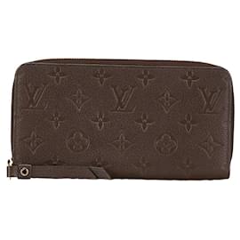 Louis Vuitton-Louis Vuitton Monogram Empreinte Zippy Wallet-Other,Dark brown