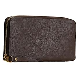 Louis Vuitton-Louis Vuitton Monogram Empreinte Zippy Wallet-Other,Dark brown
