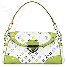 Louis Vuitton-Louis Vuitton Monogram Multicolor Beverly MM Shoulder Bag-White,Monogram