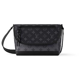 Louis Vuitton Monogram d'éclipse LV Pulse Messenger Noir