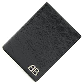 Balenciaga-Balenciaga Monaco Bi-Fold Wallet-Black