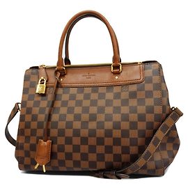 Borsa Louis Vuitton Damier Greenwich N41337 Ebano Damier ebene