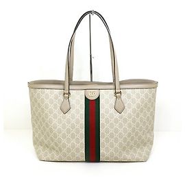 GUCCI Ophidia Medium Tote Bag Weiß Rot Beige Grün