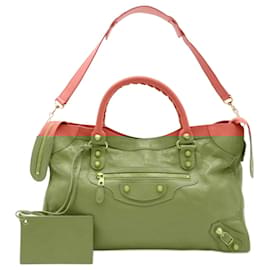 Balenciaga-Balenciaga Giant City Editor's Bag-Pink