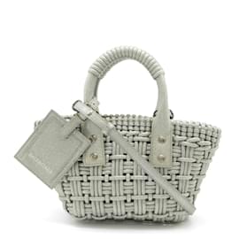 Balenciaga-Sac à main Balenciaga Bistro XXS Basket-Argenté