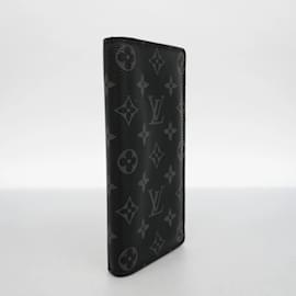 Louis Vuitton-Louis Vuitton Long Wallet Monogram Eclipse-Brown,Black