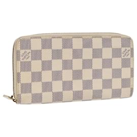 Louis Vuitton-LOUIS VUITTON Damier Azur Zippy Wallet Long Wallet N63503 LV Auth 88032-Other