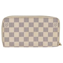 Louis Vuitton-LOUIS VUITTON Damier Azur Zippy Wallet Long Wallet N63503 LV Auth 88032-Other