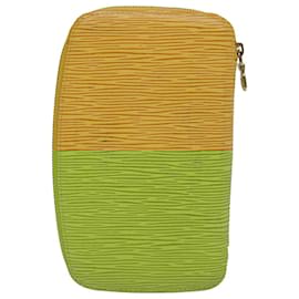 Louis Vuitton-LOUIS VUITTON Epi Agenda Geode Travel Case Yellow M63879 LV Auth 87368-Yellow