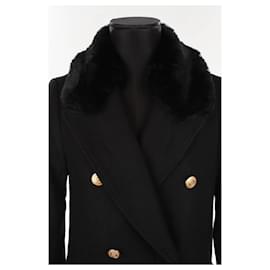 Lk Bennett-Wool coat-Black