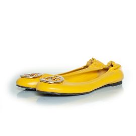 Tory Burch, yellow leather flats Yellow