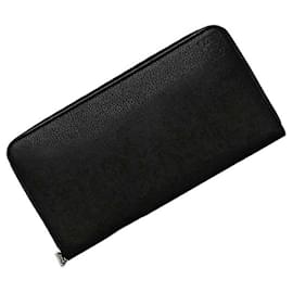 Loewe-Loewe Black Leather Long Wallet-Black