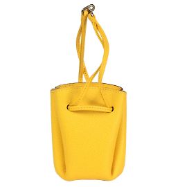 Hermès Hermes Vespa Tasche aus gelbem Courchevel-Leder Gelb
