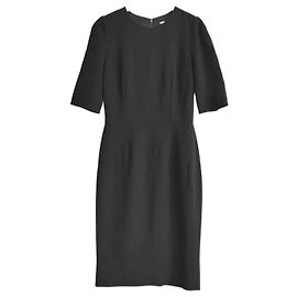 Schwarzes Krepp-Shiftkleid von Dolce & Gabbana Schwarz