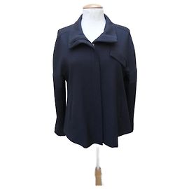 Emporio Armani Black Wool Jacket Black