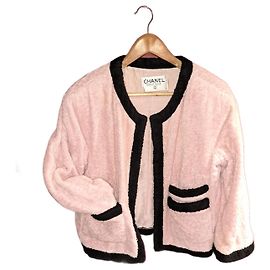 Veste Matière éponge Chanel Rose