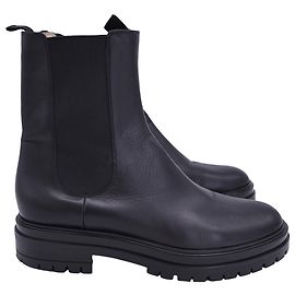 Chester Stiefeletten von Gianvito Rossi aus schwarzem Leder Schwarz