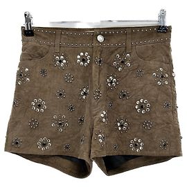 ZADIG & VOLTAIRE  Pantalons T.FR 36 Suède Marron