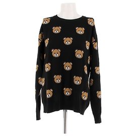 MOSCHINO Strickwaren T.FR 38 Wolle Schwarz