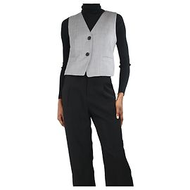 Helmut Lang Grau Weste - Größe UK 4 Grau