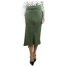 Rick Owens Jupe midi asymétrique verte - taille UK 16 Vert