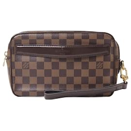 Louis Vuitton-Louis Vuitton Damier Ebene Pochette Saint Paul Clutch Bag-Damier ebene