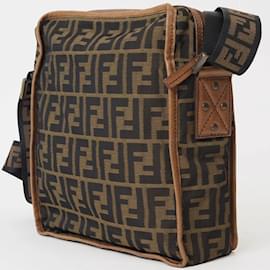 Fendi-Fendi Zucca Shoulder Bag-Brown