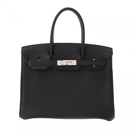 Hermès Birkin 30 Handtasche Schwarz