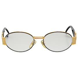 Fendi-Fendi Gold Oval Eyeglasses-Golden
