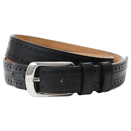 Louis Vuitton-Louis Vuitton Santur Leather Belt-Black