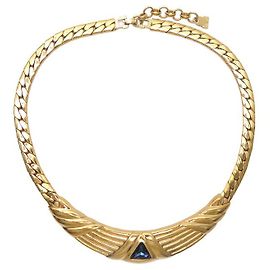 COLAR VINTAGE LANVIN COM ELOS 40-45 CM EM METAL DOURADO Dourado