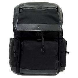 NEW MONTBLANC NIGHTFLIGHT LARGE BACKPACK WITH FLAP 118259 BAG Black