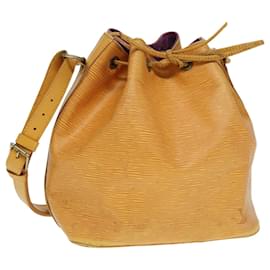 Louis Vuitton-LOUIS VUITTON Epi Petit Noe Shoulder Bag Yellow M44102 LV Auth cl857-Yellow