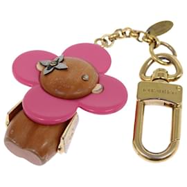 Louis Vuitton-LOUIS VUITTON Porte Cles Vivienne Key Holder Gold M67298 LV Auth 87374-Golden