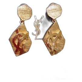Yves Saint Laurent-Earrings-Golden