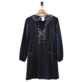 Chloé Black Wool and Silk Dress Black