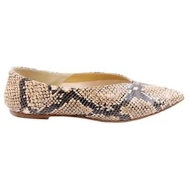 Aeyde-Ballerines en cuir-Beige