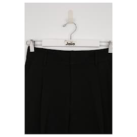 Anine Bing-Black straight pants-Black