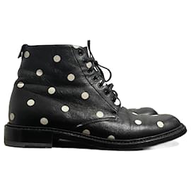 Saint Laurent-SAINT LAURENT Ankle boots T.EU 38.5 Leather-Black