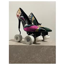 Saint Laurent-SAINT LAURENT  Heels T.EU 40 Exotic leathers-Black
