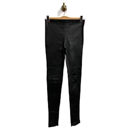 Balenciaga-BALENCIAGA  Trousers T.International XS Leather-Black